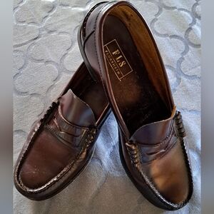 Florsheim Men's 10D Berkley Penny Loafers in Burgundy / Wine